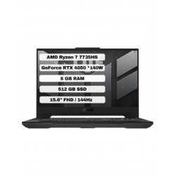 Asus TUF Gaming A15 FA507NU-LP030 AMD Ryzen 7 7735HS 8GB 512GB SSD RTX4050 Freedos 15.6" FHD 144Hz Taşınabilir Bilgisayar
