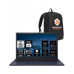 Asus Expertbook Intel Core I5 1235U 16GB 512GB SSD 15.6" Fhd W11H Taşınabilir Bilgisayar B1502CBA-BQ0555 & Per4 Çanta