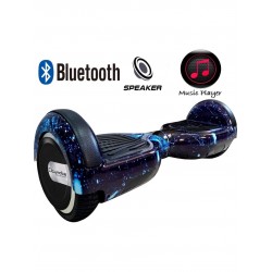 Citymate Elektrikli Kaykay Hoverboard Bluetooth Hoparlörlü 6.5 Inch Akıllı Dengeli - Gökmavi Grafiti Desenli