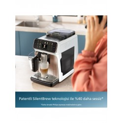 Philips LatteGo Tam Otomatik Espresso Makinesi, 20 Sıcak ve Soğuk İçecek, Silent Brew, EP5543/80