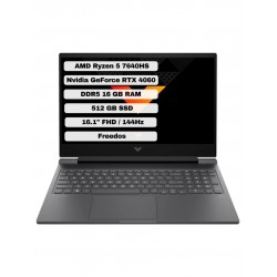 HP Victus Gaming 16-S0035NT Ryzen 5 7640HS 16GB 512GB SSD RTX4060 Freedos 16.1" FHD Taşınabilir Bilgisayar 7Z5Z2EA