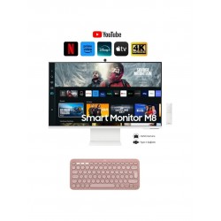 Samsung Akıllı-Smart Monitör Tv M8-32 Inç 4K 80 Ekran- Kamera , Silim Tasarım Type-C, Bluetooth ve Wi-Fi Bağlantı