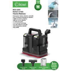 Kiwi KCC-4322 Koltuk ve Halı Yıkama Makinesi Siyah