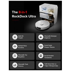 Roborock S8 Maxv Ultra Akıllı Robot Süpürge Beyaz