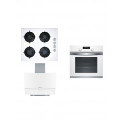 Profilo Lüks Whitestar Ankastre Set Beyaz ( FRMA325B Fırın OO36P2B10 Ocak DVE6G520 Davlumbaz )