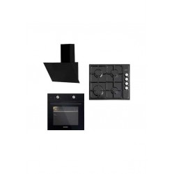 Kumtel B66-S2 - KO-410BF - DA6-833 Siyah Ankastre Set